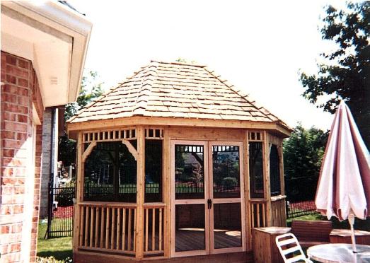 12x16 Custom Gazebo With Trim Package Bloomington IL