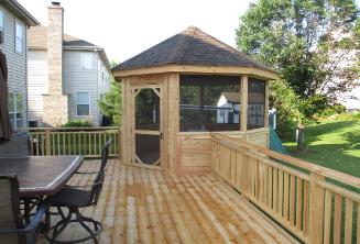 Corner Deck Gazebo Pingree Grove IL