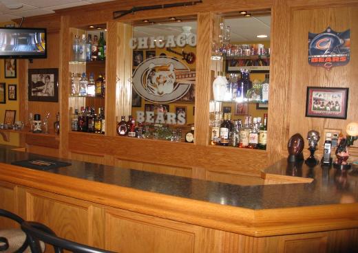 Custom Built Oak Bar
