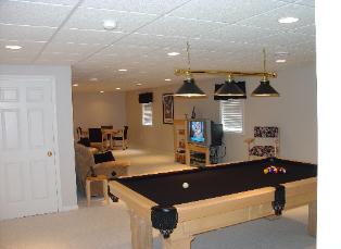 Custom finished Basements Lake in the Hills IL