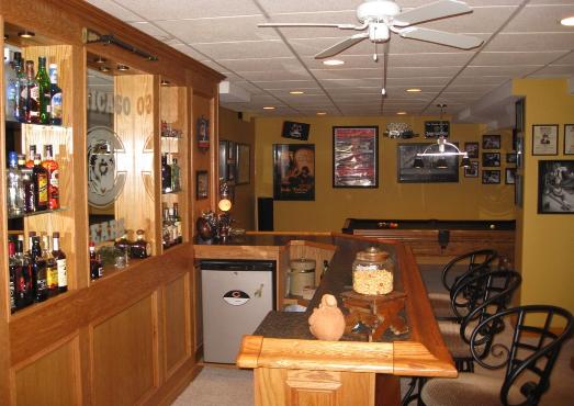 Custom Oak Bar