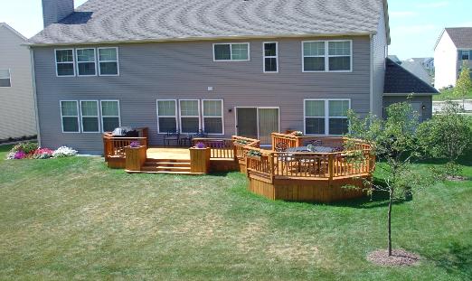 Deck with Planer Boxes Elgin IL