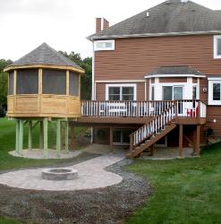 Deck Gazebo Patio with Firepit Crystal Lake IL