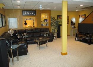 Finished Remodeled Basement Carpentersville IL