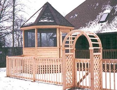 Custom Gazebo Fence anf Trellis