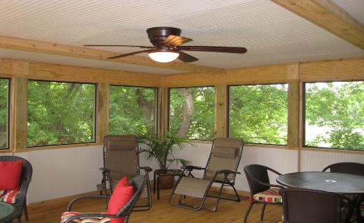Screened Room with Finished Interior Lake County IL