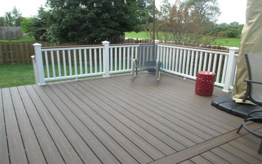 Trex Deck Spiced Rum Decking White Cocktail Rail Lakemoor IL