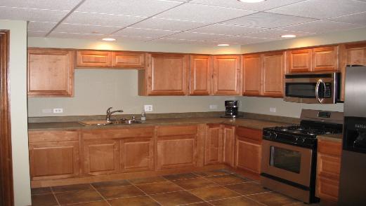Kitchen in basement