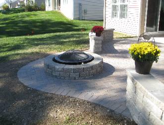 Patio with Firepit Huntley